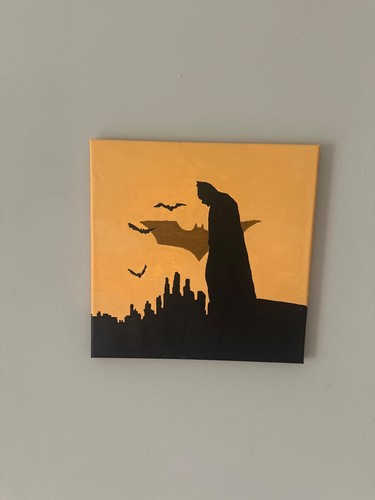 Quadro dipinto mano batman - dipinto,