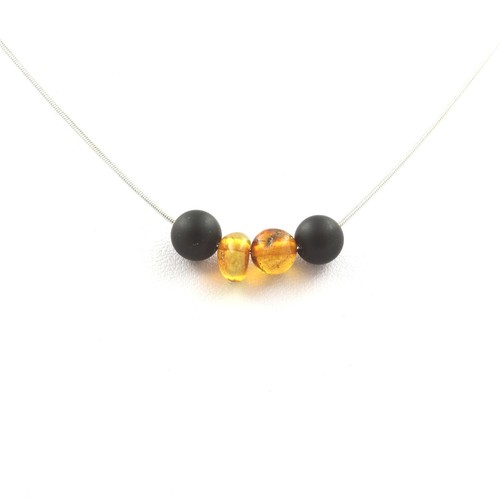Collana perle ambra - ambra, vera