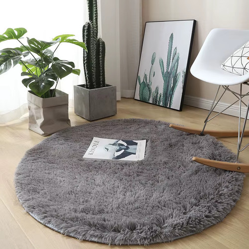 Tappeto rotondo peluche