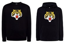 Felpa tigerman nera cartoon - tigerman,