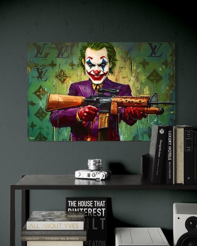 Quadro tela joker batman - tela,