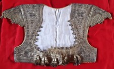 bolero antico corpetto principesco impero ottomano seta con ricami in argento