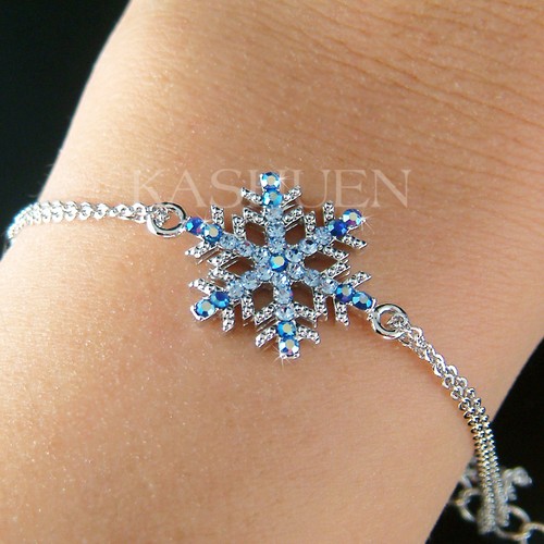 Fiocco neve blu fatto - di,