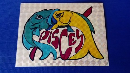 Adesivo stickers panini - adesivo, pesci