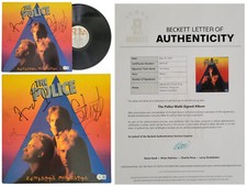 Album firmato The Police Zenyatta Mondatta Beckett COA disco vinile autografato