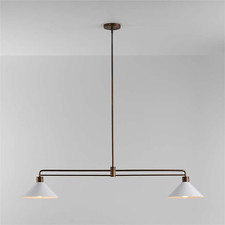 Lampadario in ottone metà