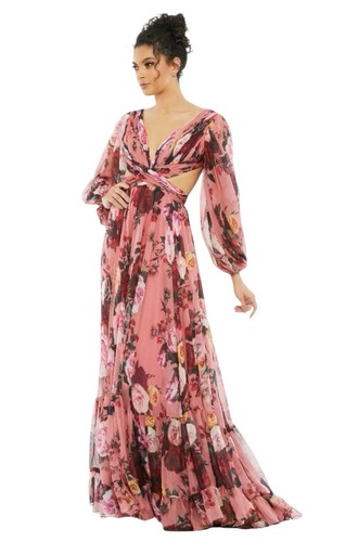 Abito mac duggal 67946 rosa - duggal,