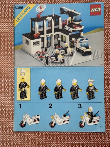 Lego 6386 base comando - lego, polizia