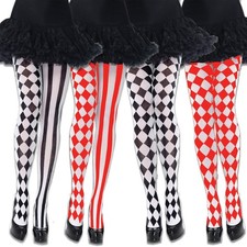Calze Halloween a quadri donna