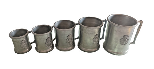 Set boccali peltro - set, 95%