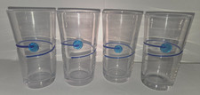 Set 4 bicchieri highball con bottone blu cassa e canna