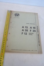 manuale Alfa Romeo attrezzature specifiche A15 A19 A38 F12 F20 benzina diesel