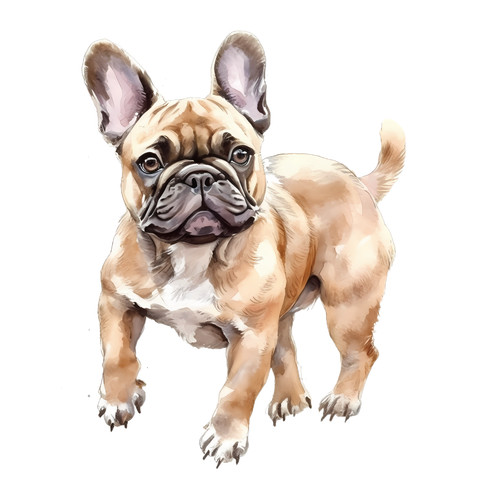 Bulldog francese cane auto
