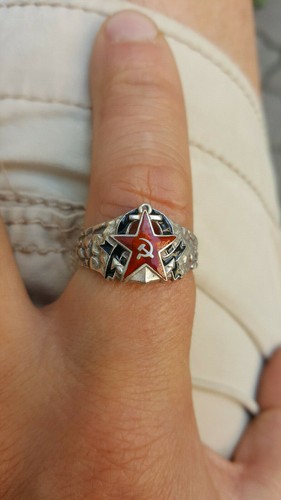 Anello argento smaltato vmf - anello,