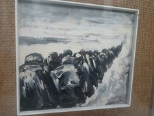 DE CERCE BRUNO - PAESAGGIO LANDSCAPE  - Dipinto Originale Olio su Tavoletta