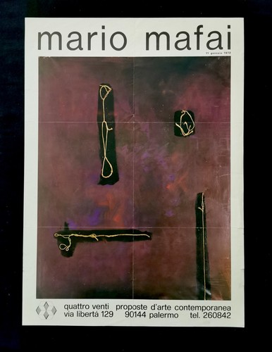 Mario mafai poster - poster, manifesto