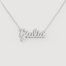 Collana NOME donna in acciaio