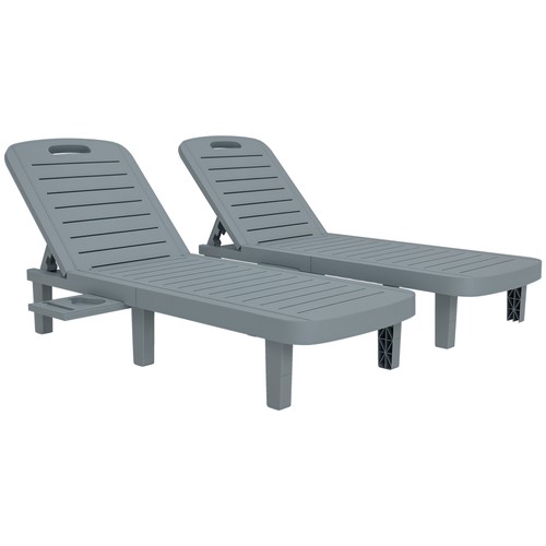 Outsunny set lettini - outsunny, 2