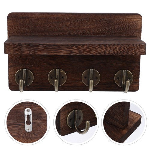 Wall mounted wooden - mounted, clothes