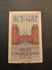 Tessera Ferroviaria Ferrovia Tram Tranvie Tramway Trieste Mutilati Di Guerra '46