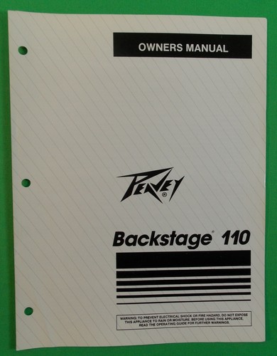 Peavey 1988 backstage 110 - peavey,
