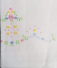 Lenzuolo Ricamato con Orlo a