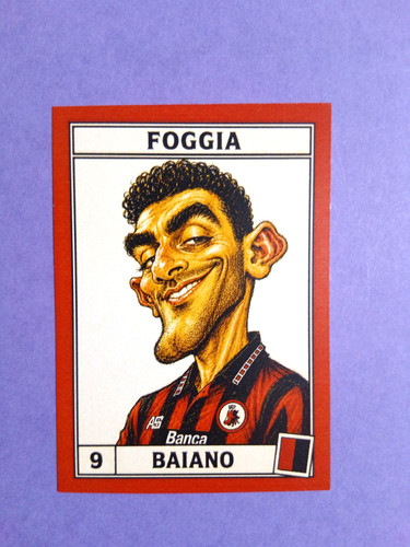 Figurina caricatura calciatori - figurina,