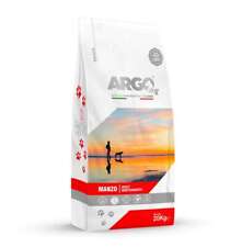 Crocchette per cani Argo al manzo da 20 kg croccantini cibo secco cane adulto
