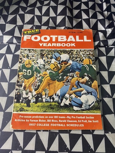 Football yearbook 1957 vintage - yearbook,
