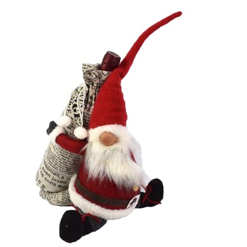 Gnomo elfo babbo natale - , rosso