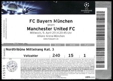 Biglietto 2014 FC Bayern