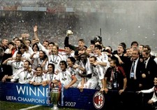 Cartolina milan champions - a.c,