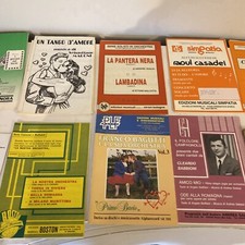 N 18 spartiti musicali vintage