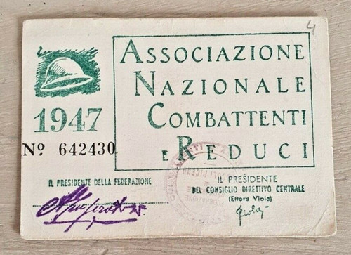 Tessera associazione nazionale - tessera,
