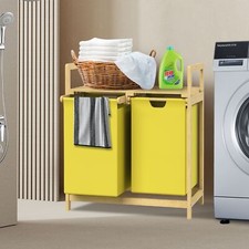 Cesto portabiancheria in legno