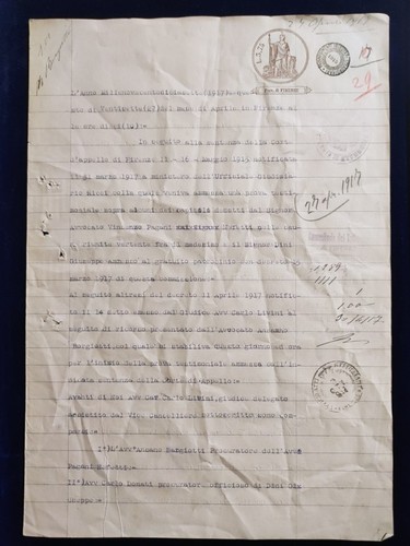 Carta bollata processo - carta, di