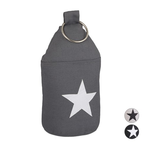 Fermaporta con stella - , grigio