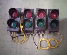 4 Semafori Due Luci LED Verde Rosso 24 V