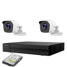 KIT VIDEOSORVEGLIANZA IP POE 2 TELECAMERE HIKVISION 4 MPX 4K HD 1 TB
