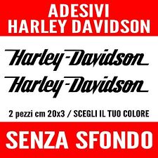 2 ADESIVI ADESIVO SCRITTA HARLEY DAVIDSON PER AUTO E MOTO VERNICIABILI!