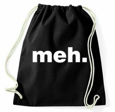Meh Zaino Sportivo Geek Divertente Jutebeutel Rucksack Nerd