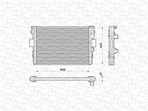 Radiatore acqua motore magneti - radiatore,