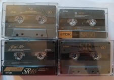 11 x TDK SR varie lunghezze -Tipo II / Nastro cassetta alta posizione - usato