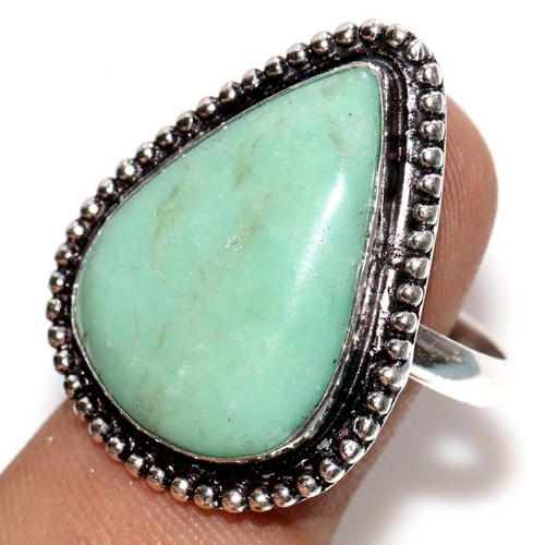 Anello crisoprasio argento - crisoprasio,