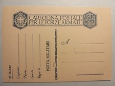 Cartolina postale per forze - postale,