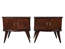 Comodini in piuma di Mogano