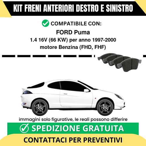 Pastiglie freno anteriori per - freno,