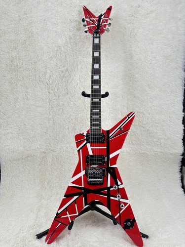 Red black white stripes - white, dean