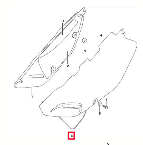 Suzuki dr650 shield frame - dr650,