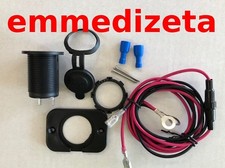 PRESA ACCENDISIGARI STAGNA PER AUTO E MOTO DA PANNELLO - COME DA FOTO